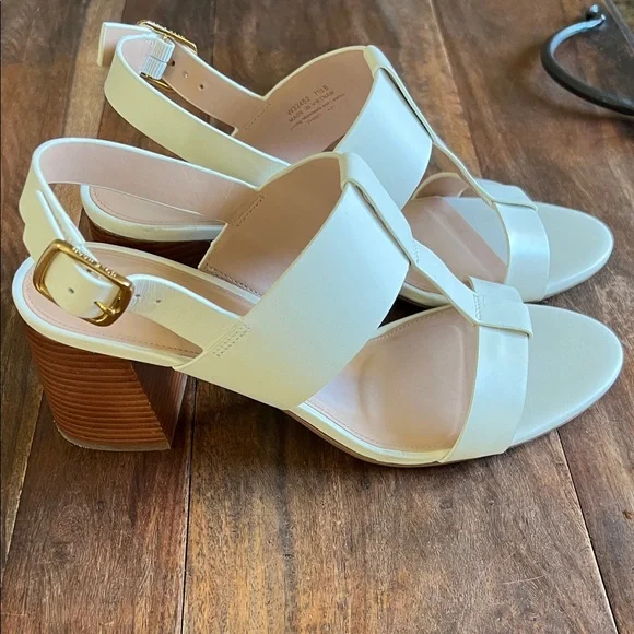 Cole Haan Women's Josie T-Strap Block Heel Sandals Size 7 1/2 - Picture 6 of 10